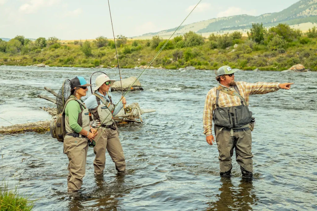 fly fishing for bass