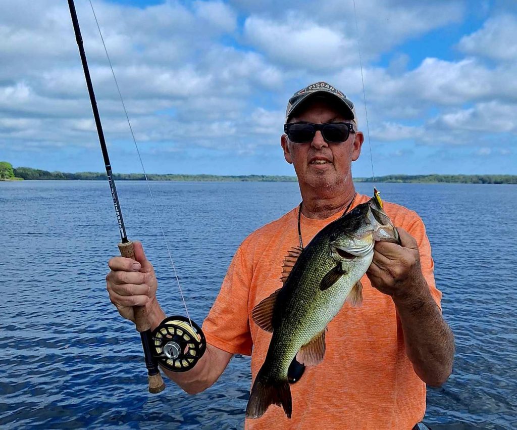 fly fishing for bass