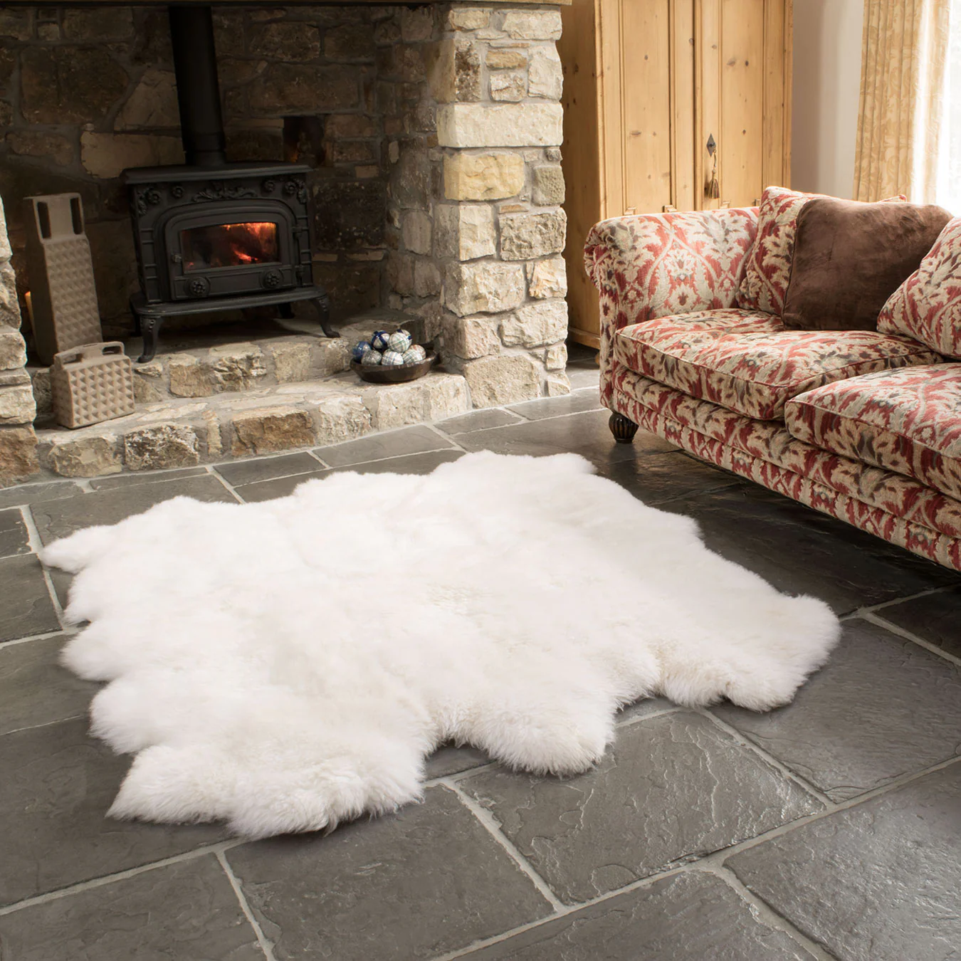 large sheepskin rug